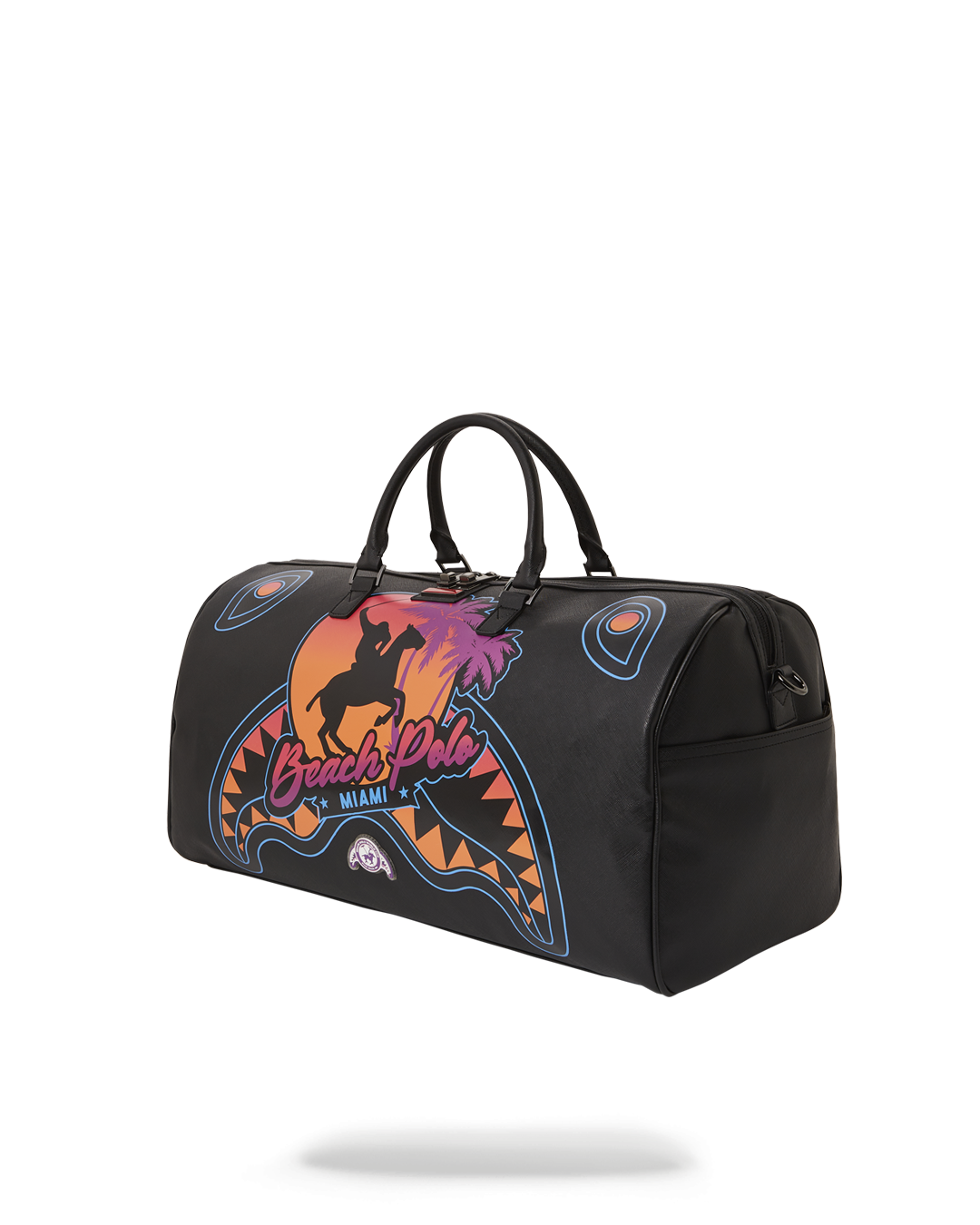 SPRAYGROUND® DUFFLE MIAMI BEACH POLO COLLAB DUFFLE (BLACK)