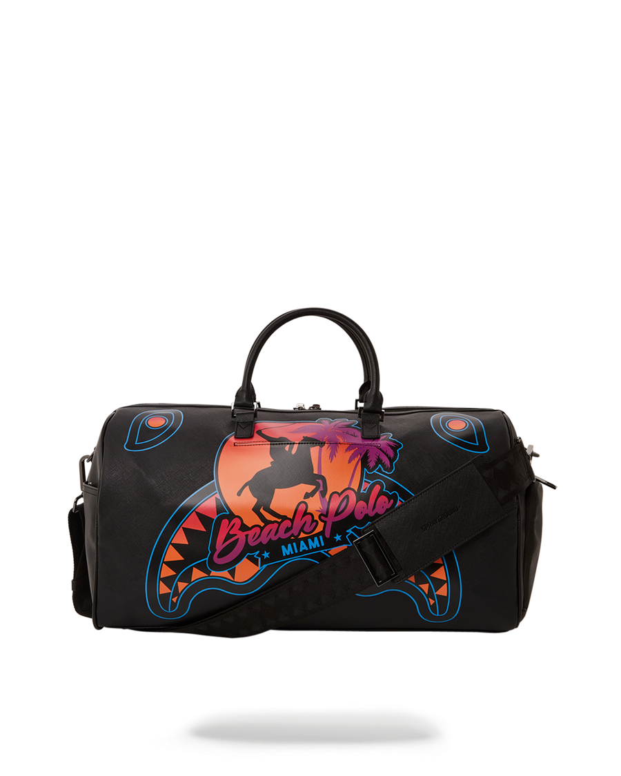 SPRAYGROUND® DUFFLE MIAMI BEACH POLO COLLAB DUFFLE (BLACK)