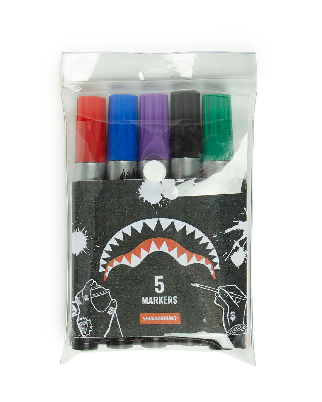SPRAYGROUND® BACKPACK THE SPRAYGROUND DIY WHITE BACKPACK (VEGAN LEATHER & INNER MONEY LINING) & MARKERS INCLUDED