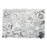 SPRAYGROUND® EVENT SPRAYGROUND HUGE COLORING POSTER 39"x27" & MARKERS INCLUDED