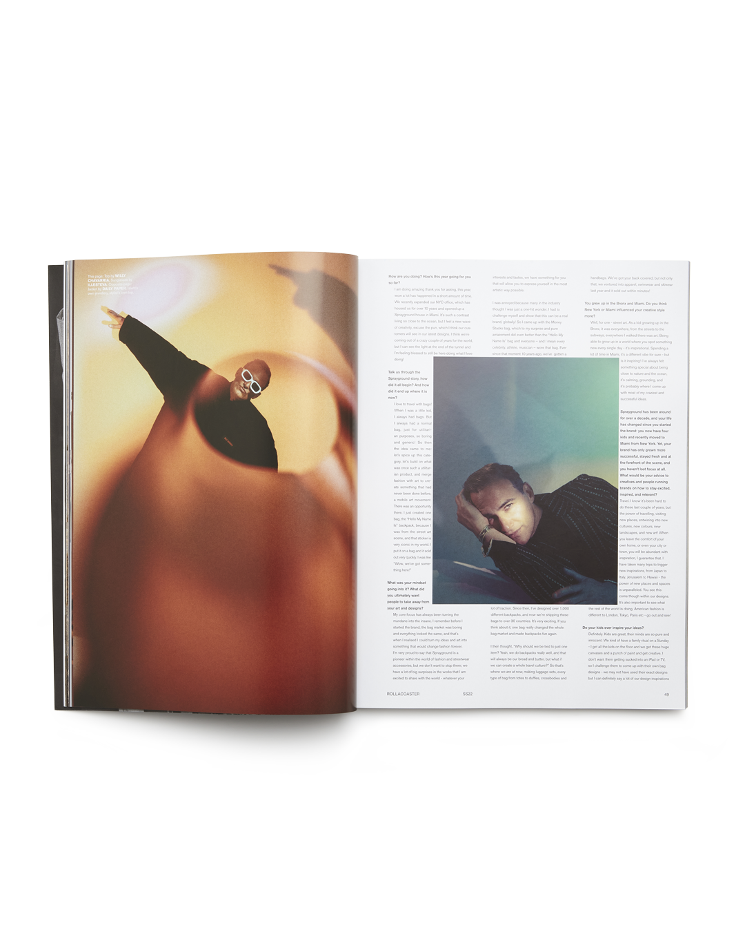 SPRAYGROUND® Magazines ROLLACOASTER MAGAZINE DBD INTERVIEW COVER LIMITED EDITION UK PRINT