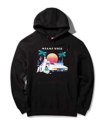 SPRAYGROUND® APPAREL MIAMI VICE HOODY (BLACK)