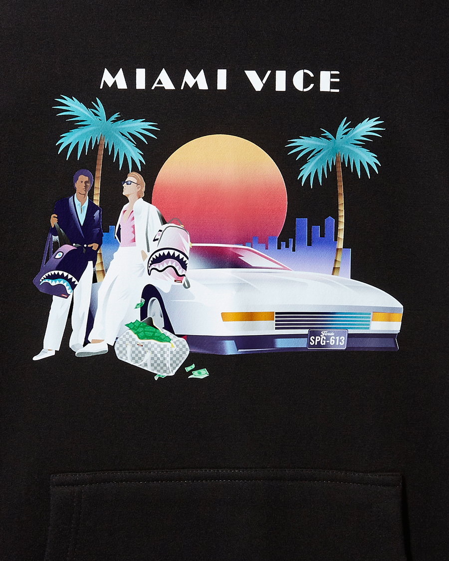 SPRAYGROUND® APPAREL MIAMI VICE HOODY (BLACK)