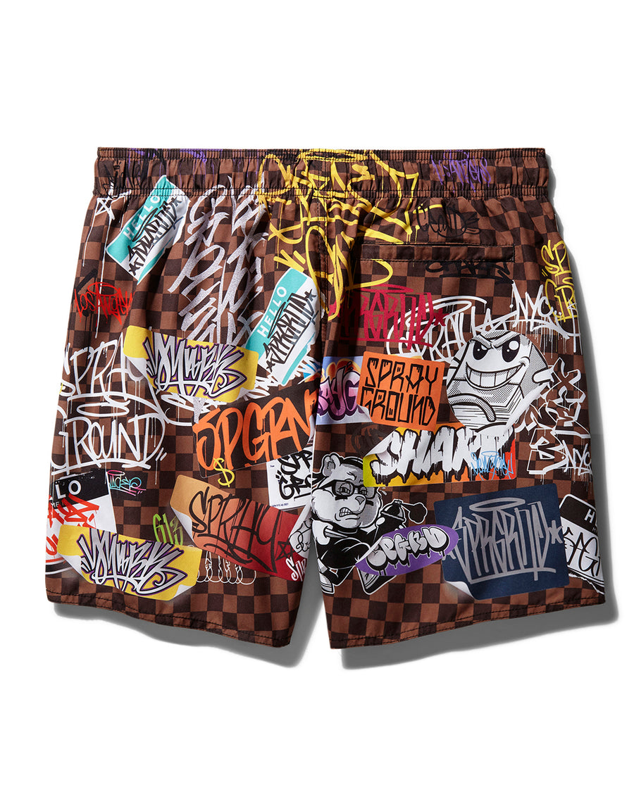 SPRAYGROUND® SWIM SHARKS IN PARIS JETSKI SWIM TRUNKS