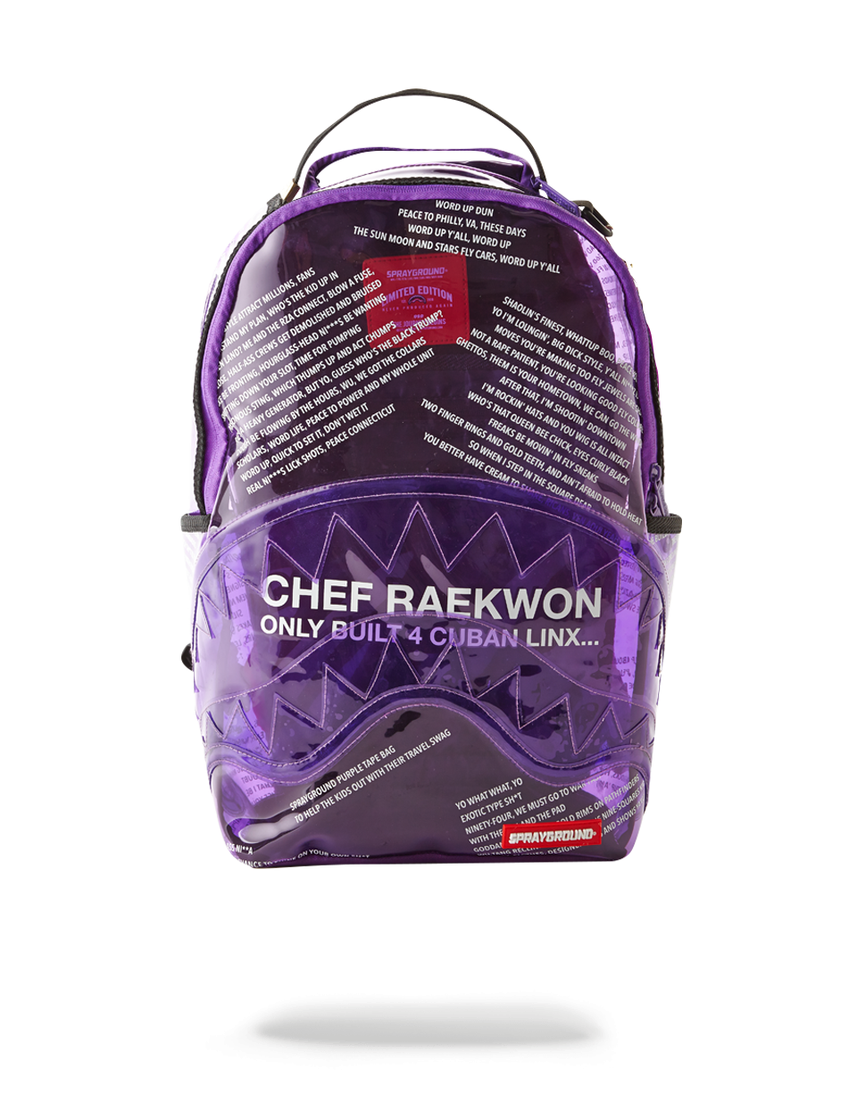 SPRAYGROUND® BACKPACK RAEKWON PURPLE TAPE SHARK