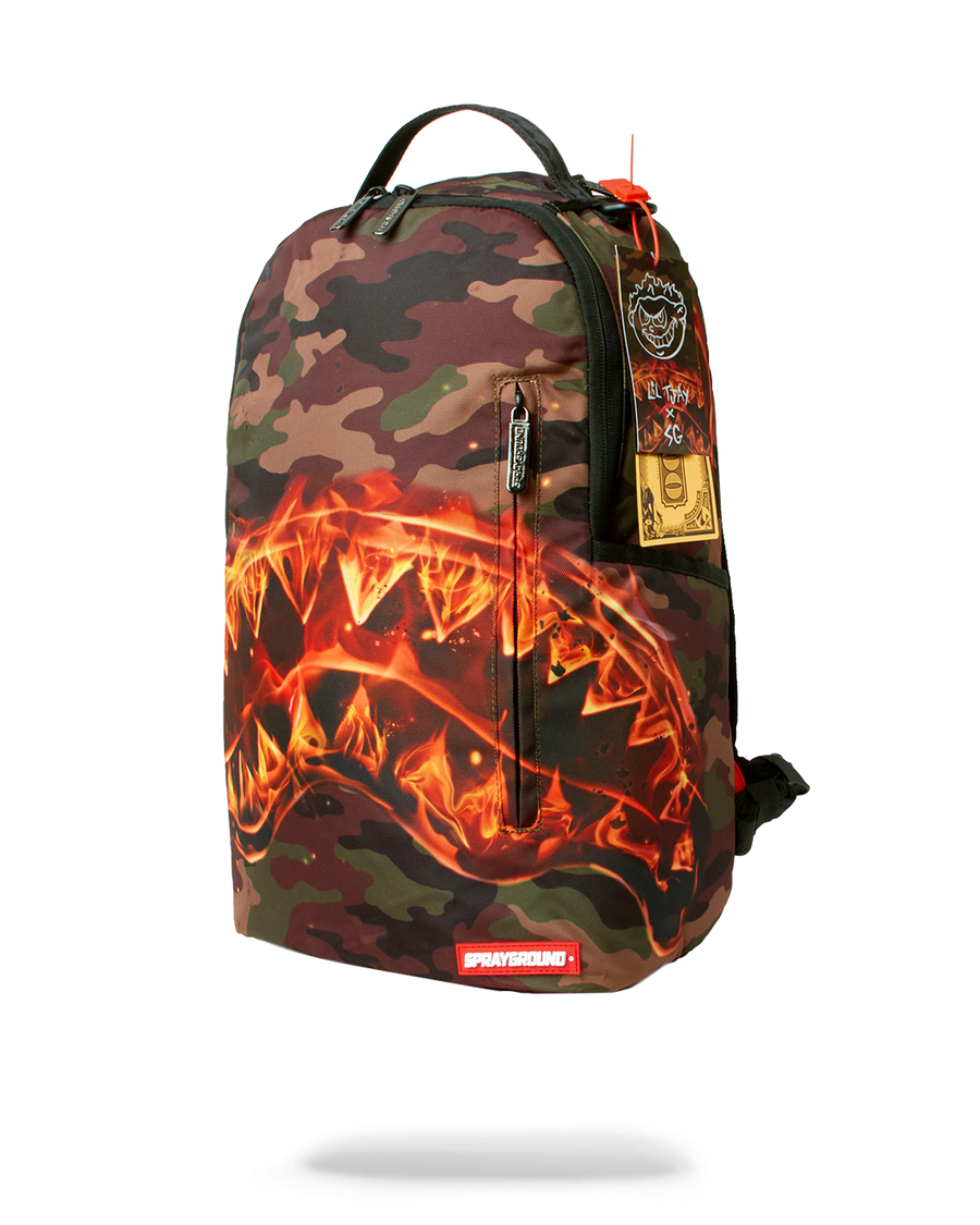 SPRAYGROUND® BACKPACK THE LIL TJAY BURNER SHARK DLX BACKPACK