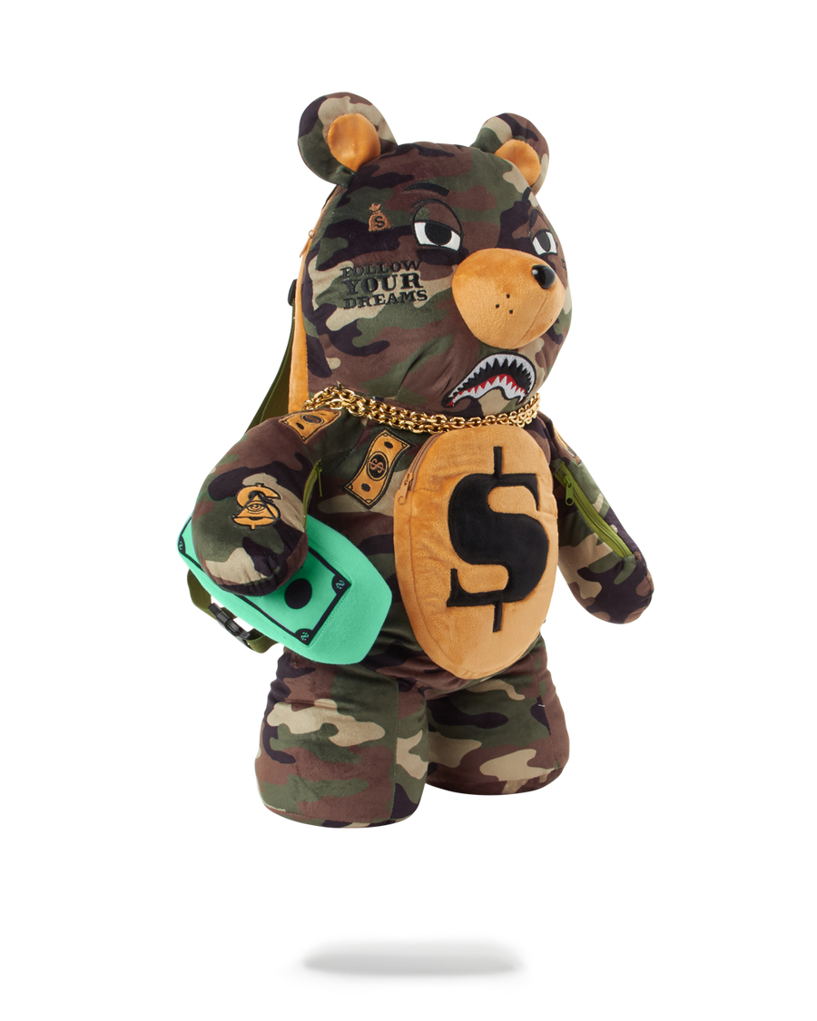 SPRAYGROUND® BACKPACK MONEYBEAR TEDDY BEAR BACKPACK