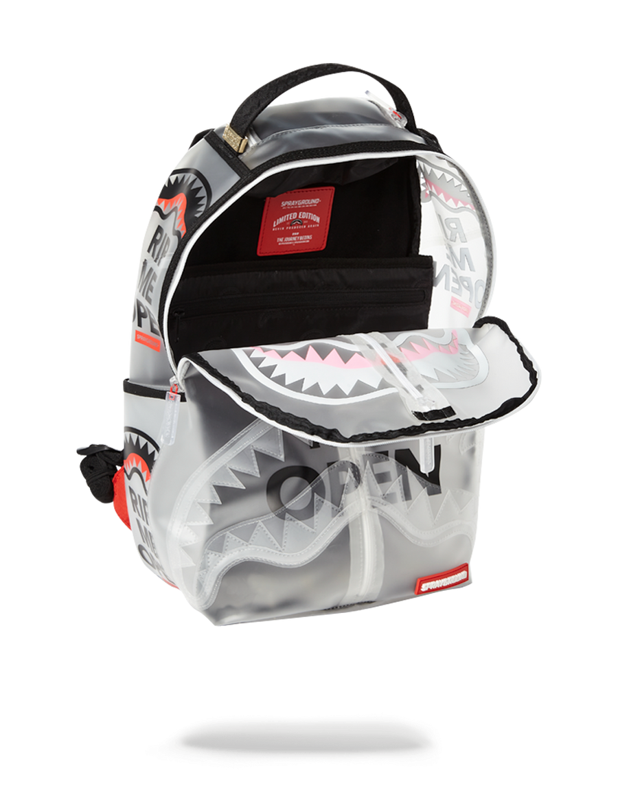 Shop Sprayground Rip Me Open Backpack B3773 black