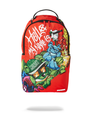 Sprayground hello my name is backpack on sale