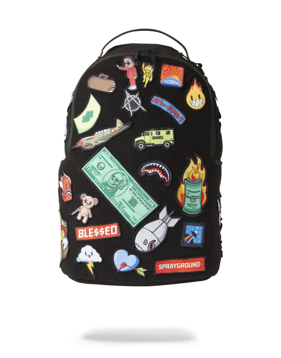 SPRAYGROUND® BACKPACK THE 32 REMOVABLE PATCHES VELCRO BACKPACK