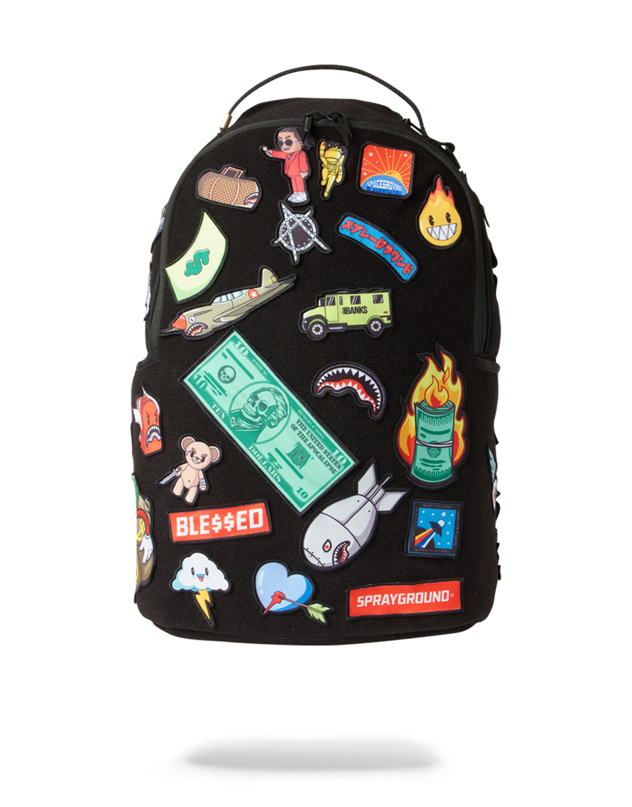 SPRAYGROUND® BACKPACK THE 32 REMOVABLE PATCHES VELCRO BACKPACK