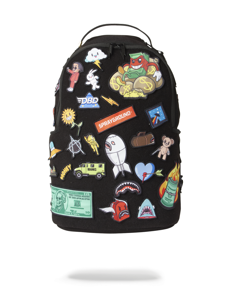 SPRAYGROUND® BACKPACK THE 32 REMOVABLE PATCHES VELCRO BACKPACK