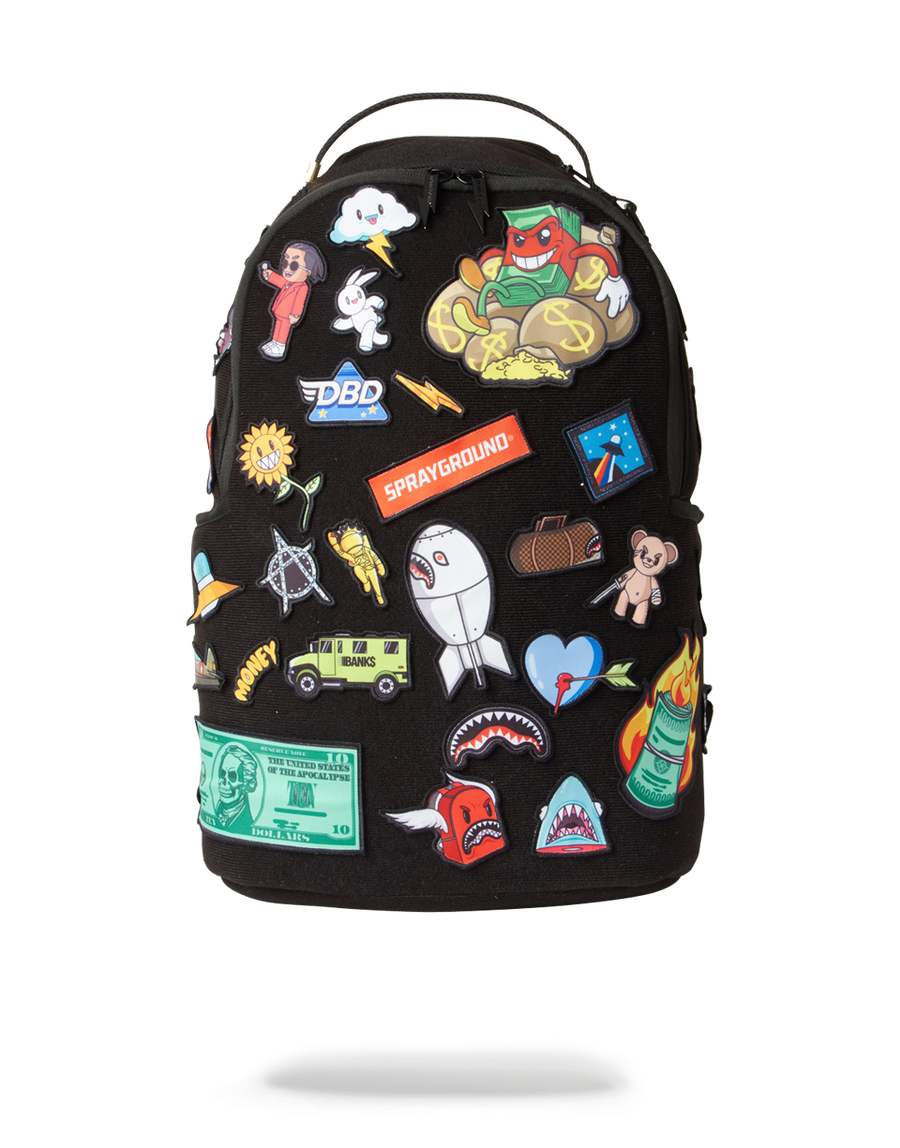 SPRAYGROUND® BACKPACK THE 32 REMOVABLE PATCHES VELCRO BACKPACK