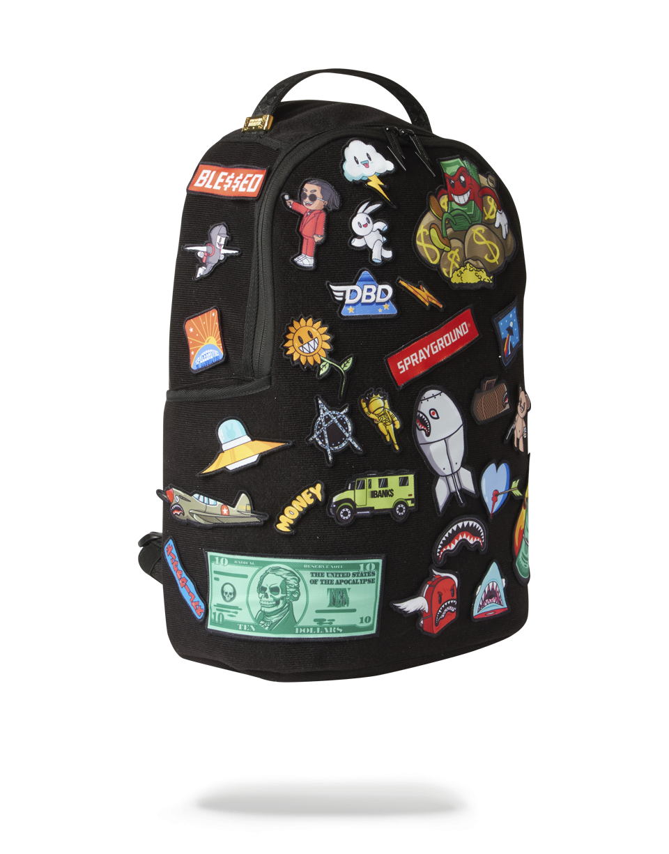 SPRAYGROUND® BACKPACK THE 32 REMOVABLE PATCHES VELCRO BACKPACK