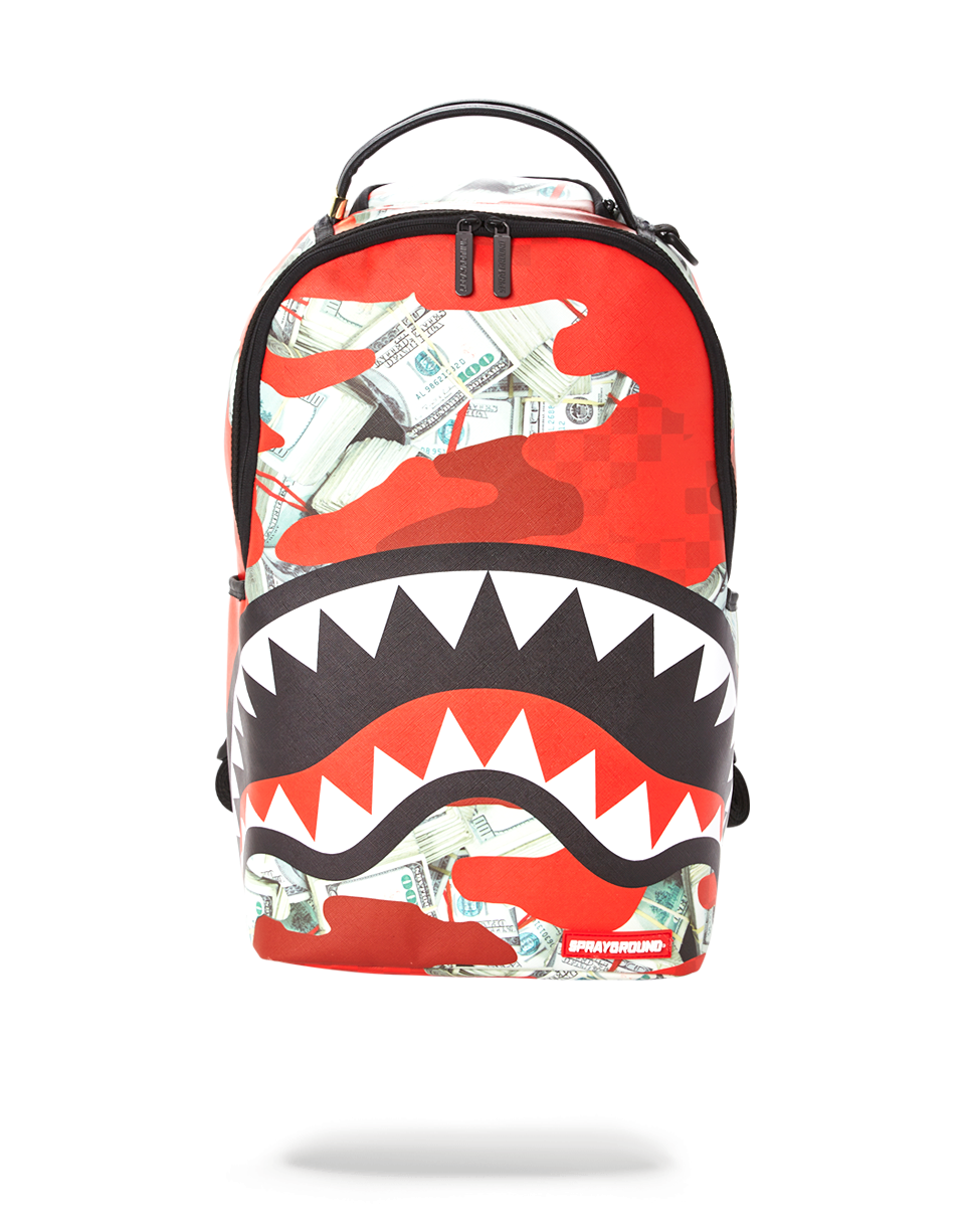 SPRAYGROUND® BACKPACK MONEY CAMO (RED) BACKPACK