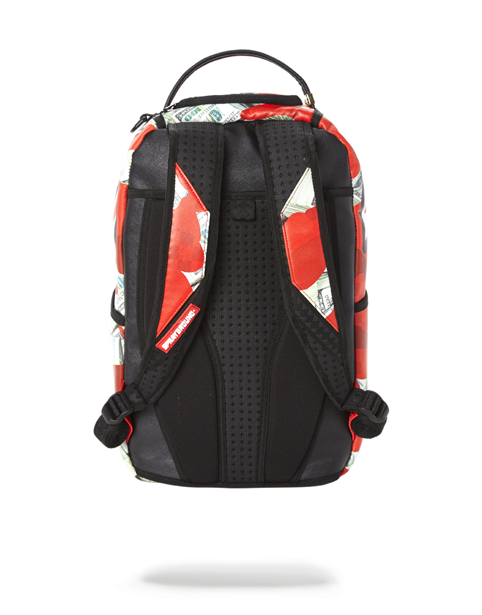 SPRAYGROUND® BACKPACK MONEY CAMO (RED) BACKPACK