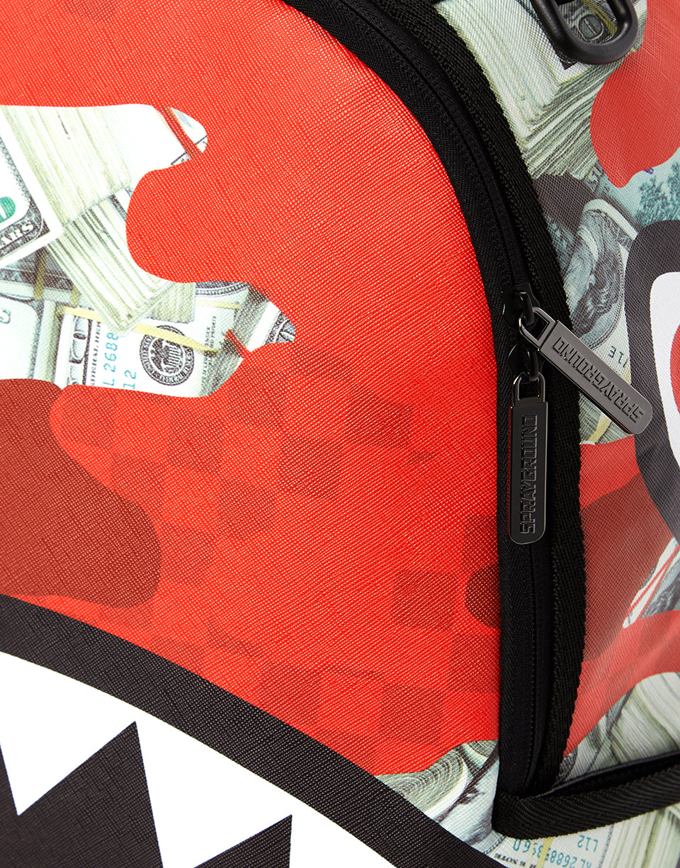 Sprayground Cash & Camo Shark Backpack