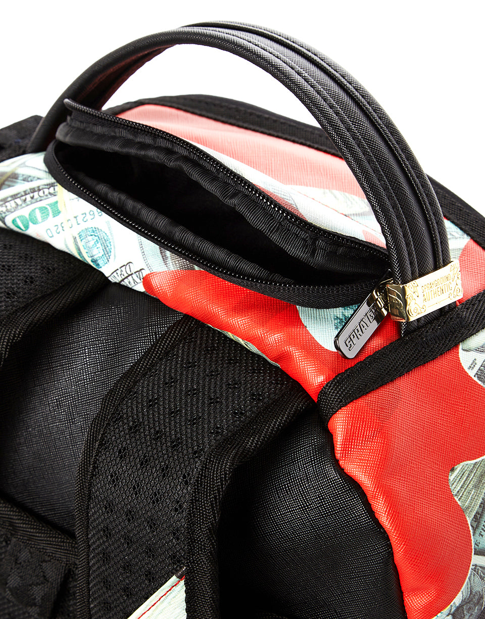 MONEY CAMO (RED) BACKPACK