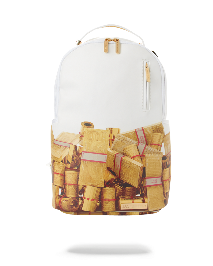 SPRAYGROUND® BACKPACK GOLD MONEY BRICKS DLXV BACKPACK