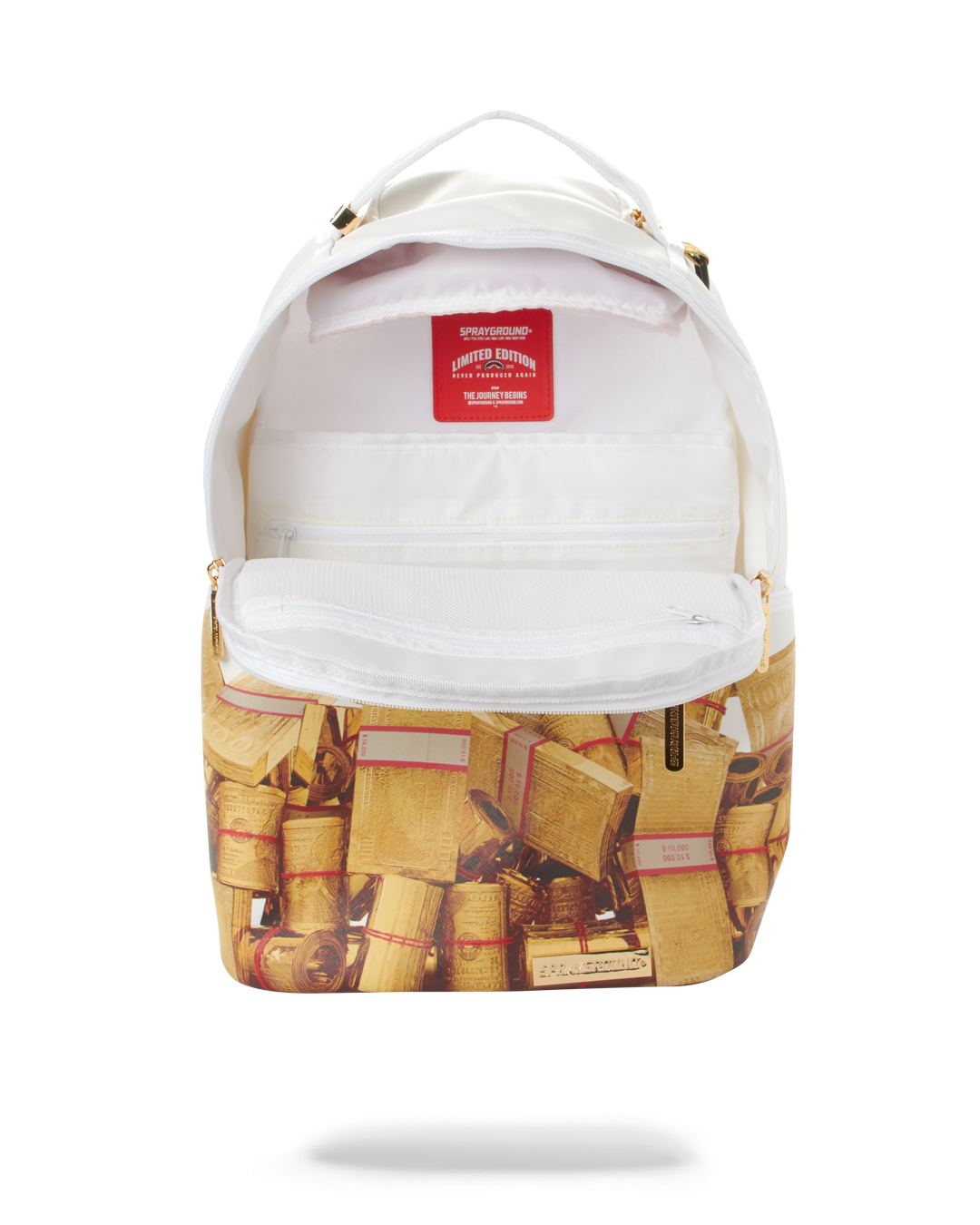 SPRAYGROUND® BACKPACK GOLD MONEY BRICKS DLXV BACKPACK