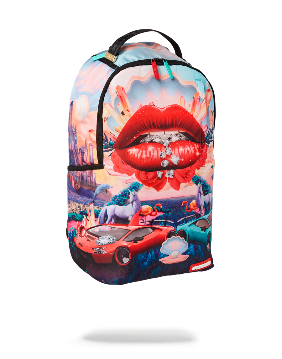 Sprayground lost online in lips backpack