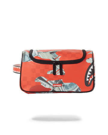 SPRAYGROUND® TOILETRY MONEY CAMO (RED) TOILETRY BAG