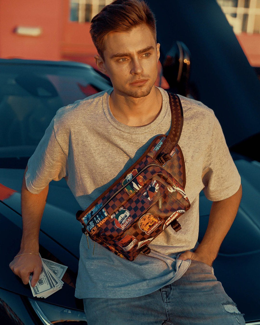SPRAYGROUND® CROSS BODY GLOBAL MOGUL CARGO CROSSBODY