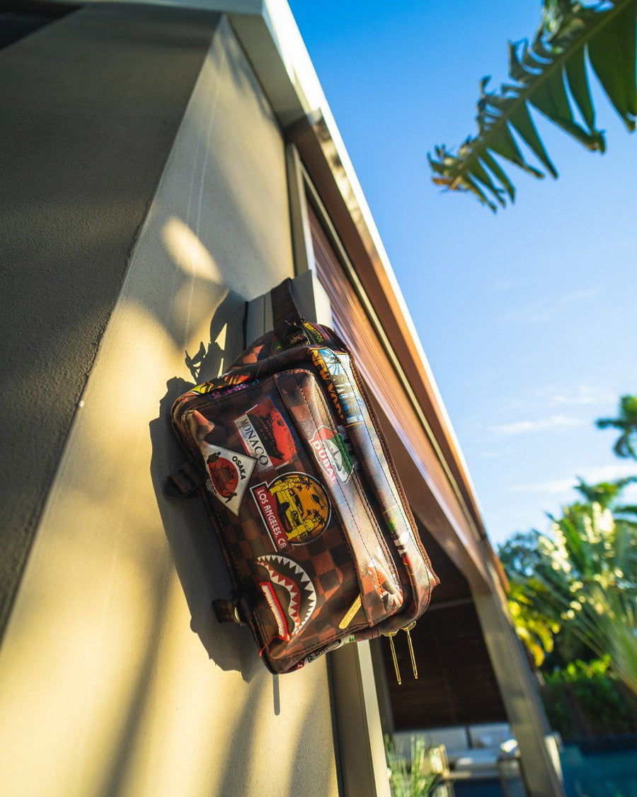 SPRAYGROUND® CROSS BODY GLOBAL MOGUL CARGO CROSSBODY
