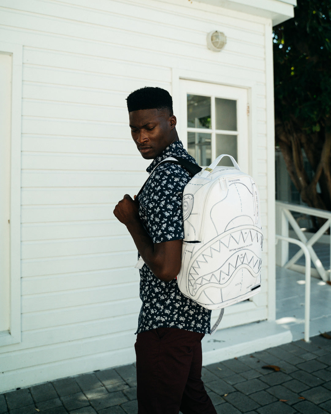 SPRAYGROUND® BACKPACK TECHNICAL CUT & SHARK BACKPACK (DLXV)