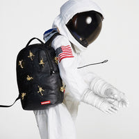 SPRAYGROUND® BACKPACK THE LOST IN SPACE BACKPACK (10 3D GOLD METAL ASTRONAUTS)