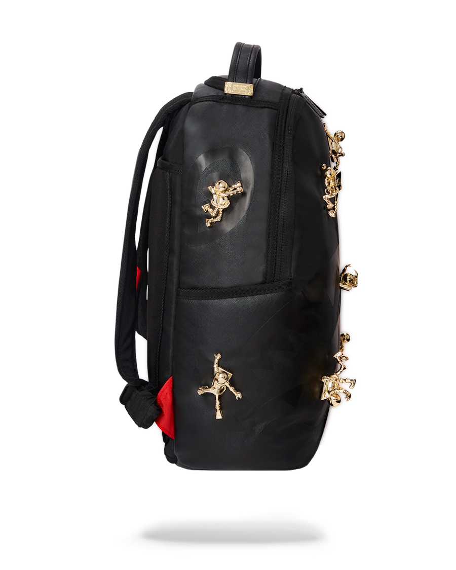 SPRAYGROUND® BACKPACK THE LOST IN SPACE BACKPACK (10 3D GOLD METAL ASTRONAUTS)