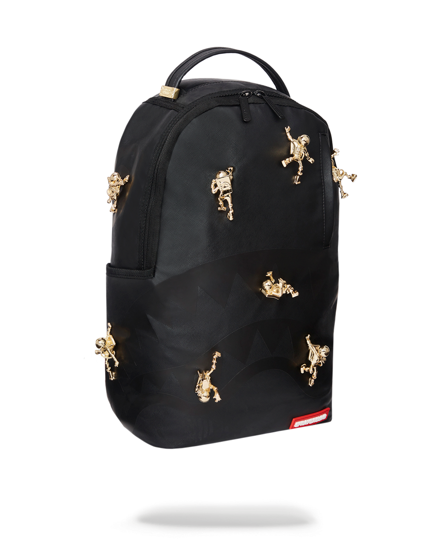 SPRAYGROUND® BACKPACK THE LOST IN SPACE BACKPACK (10 3D GOLD METAL ASTRONAUTS)