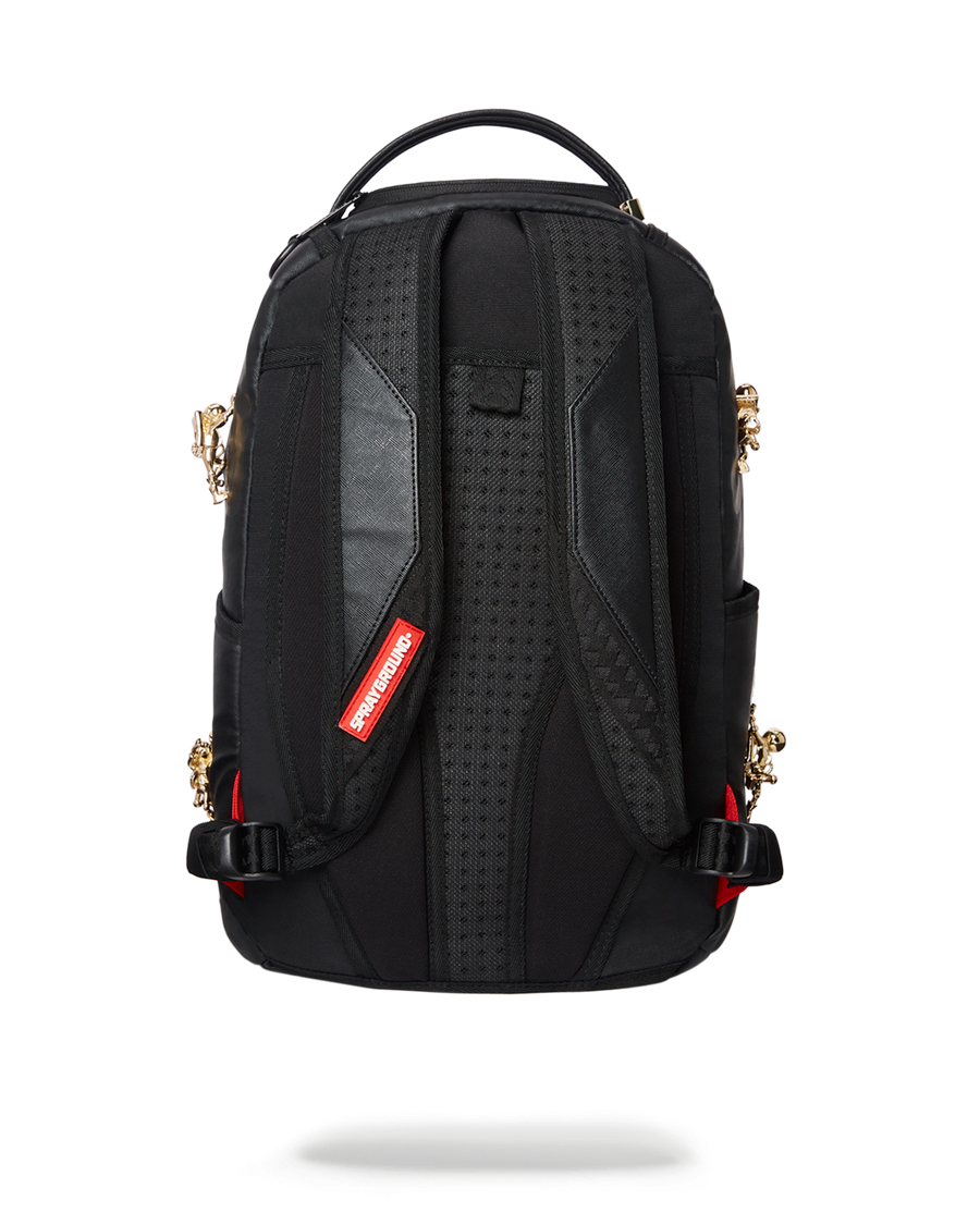 SPRAYGROUND® BACKPACK THE LOST IN SPACE BACKPACK (10 3D GOLD METAL ASTRONAUTS)