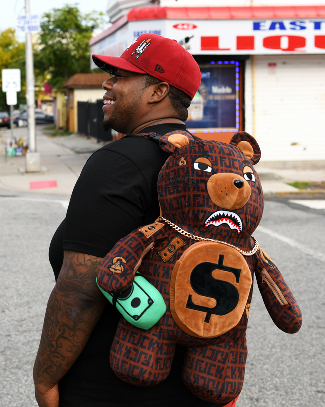 sprayground teddy bear backpack