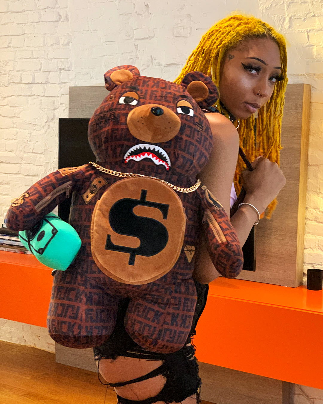 SPRAYGROUND® BACKPACK OFFENDED MONEYBEAR TEDDYBEAR BACKPACK