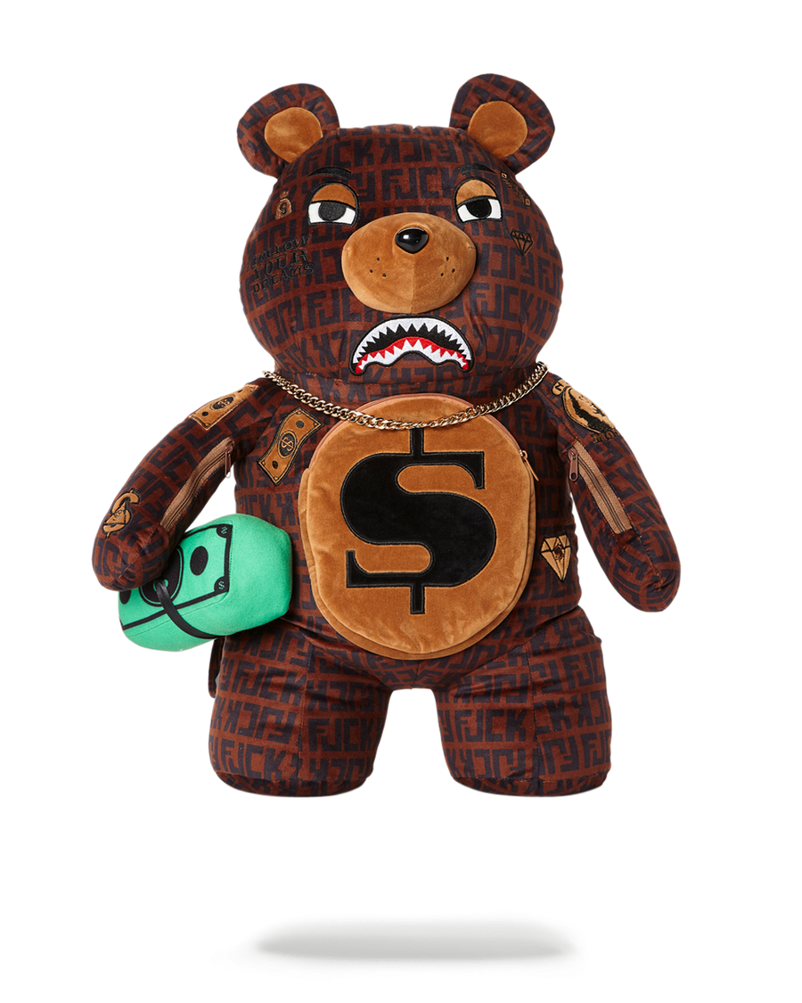 SPRAYGROUND® BACKPACK OFFENDED MONEYBEAR TEDDYBEAR BACKPACK