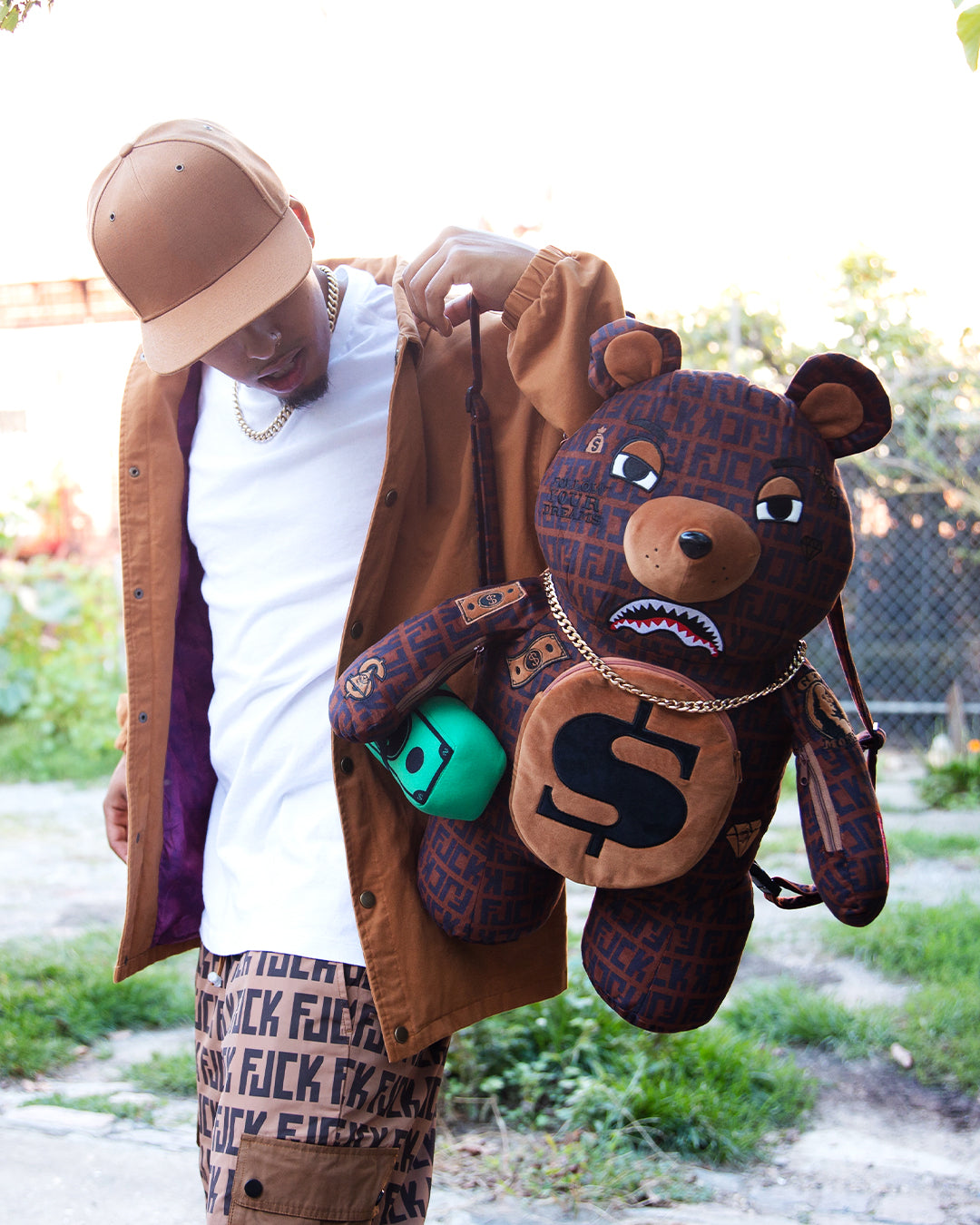 CAMOCHECK MONEYBEAR TEDDYBEAR BACKPACK