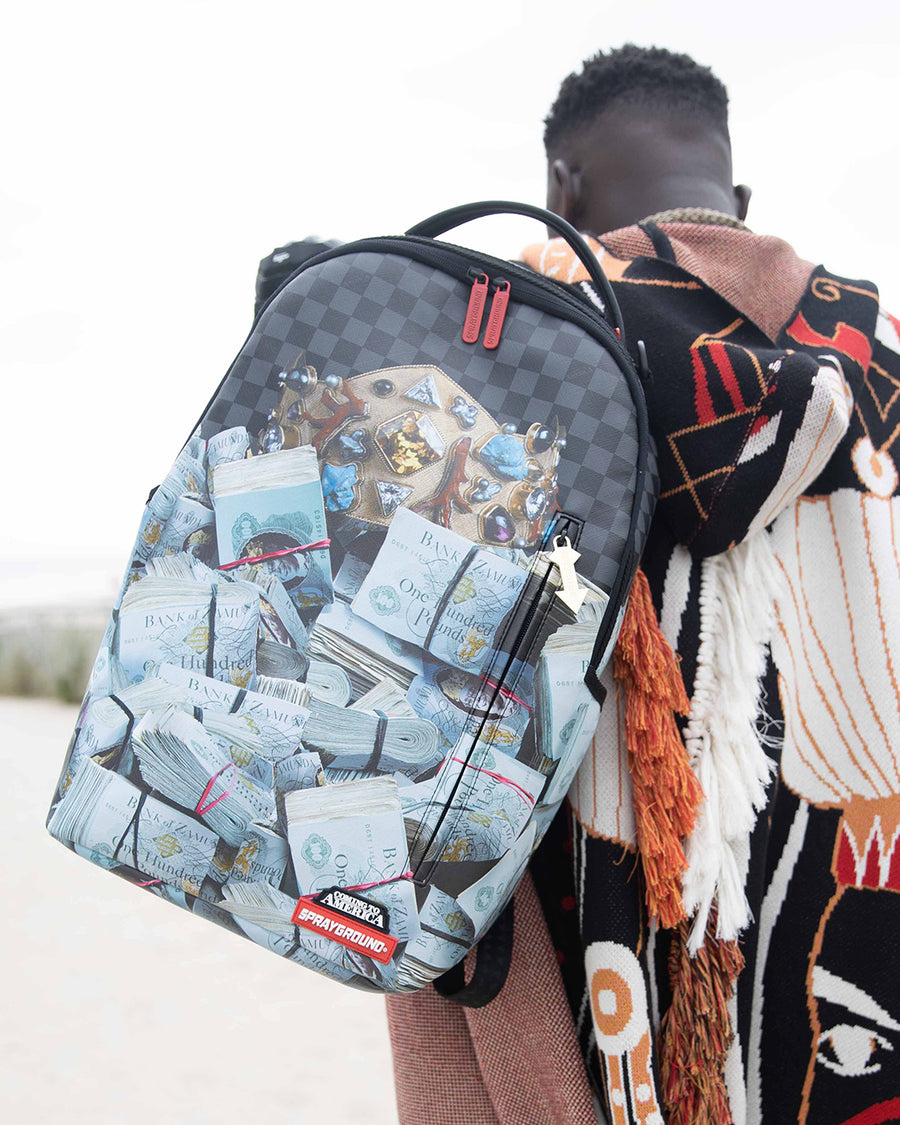 SPRAYGROUND® BACKPACK BANK STACKS OF ZAMUNDA COMING 2 AMERICA BACKPACK