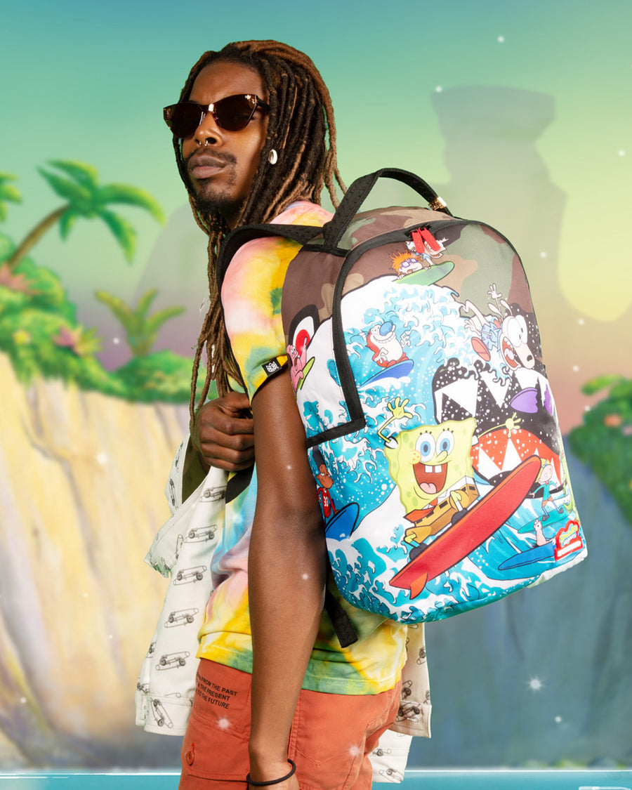 SPRAYGROUND® BACKPACK CAMOKAWA 90S SURFERS BACKPACK (DLXR)