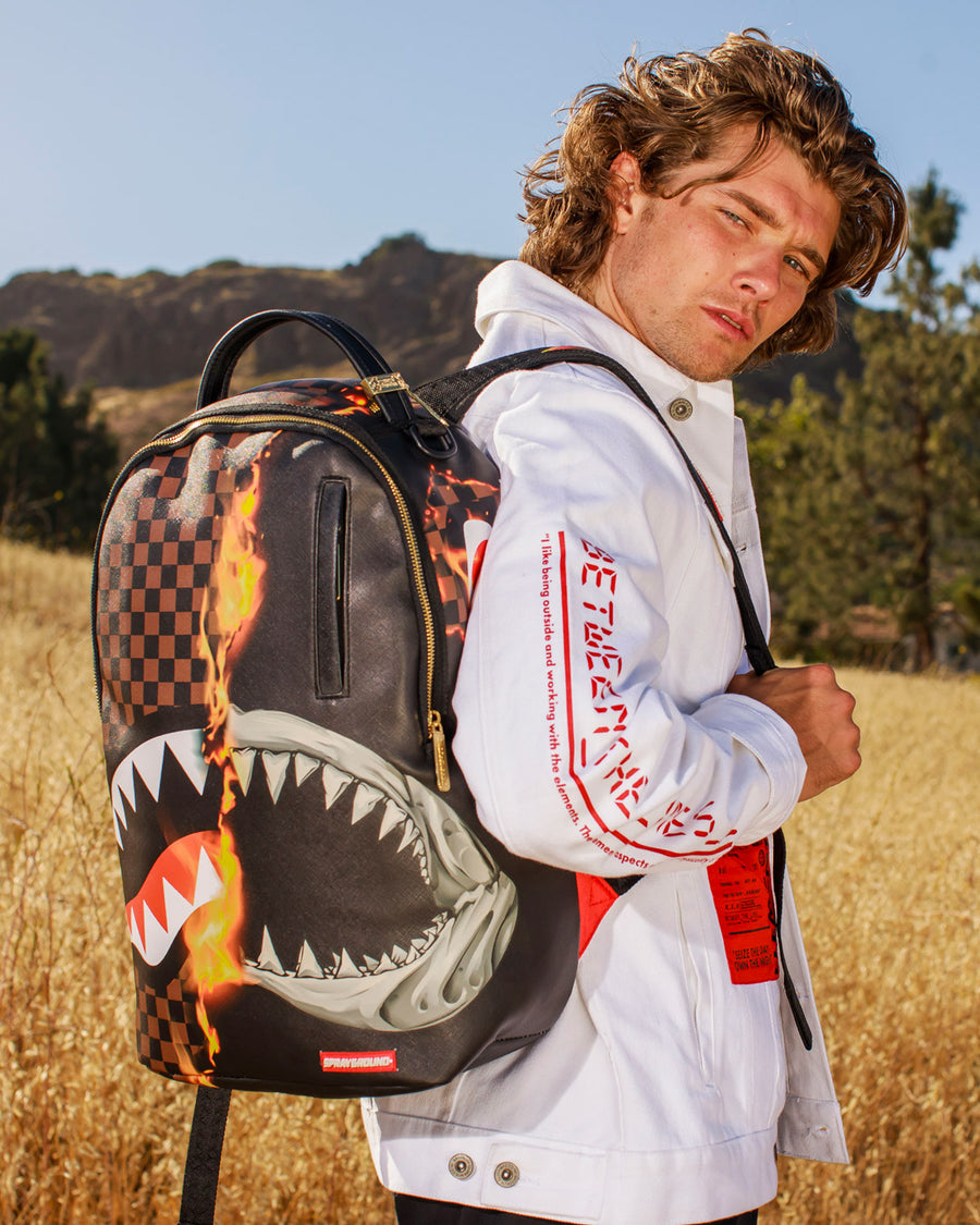 Sprayground Unisex Tagged Up Sharks In Paris DLXSV Backpack