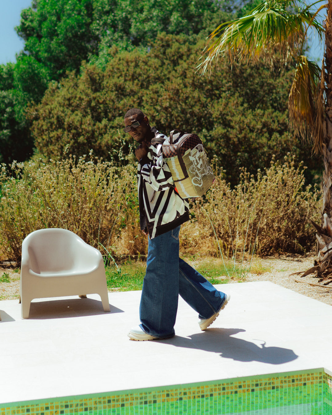 Sprayground money on the run backpack Clearance