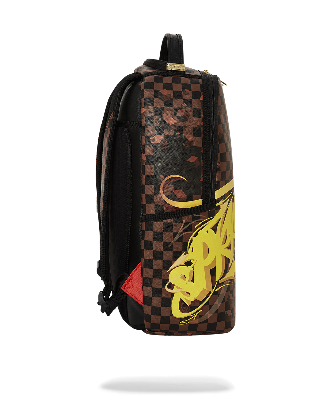 Sprayground Kid 3D Graffiti Faux-Leather Backpack - Brown