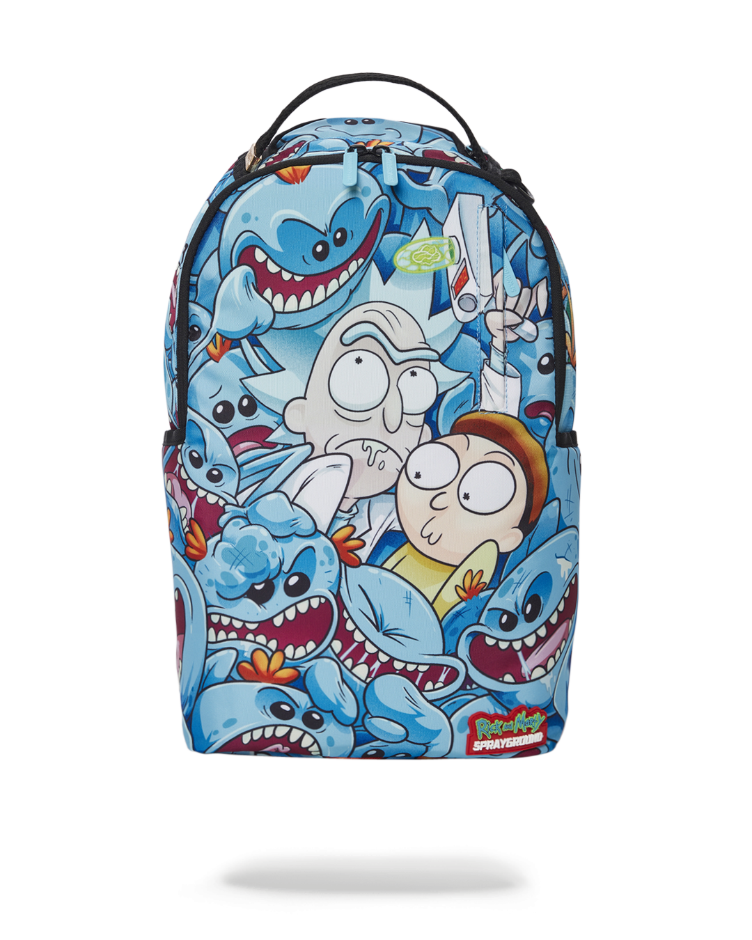 sprayground backpack rick and morty