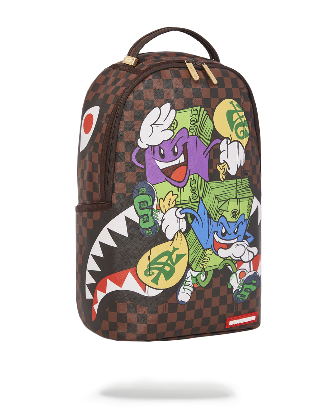 Shop Sprayground Chase Bank Backpack B3527 brown