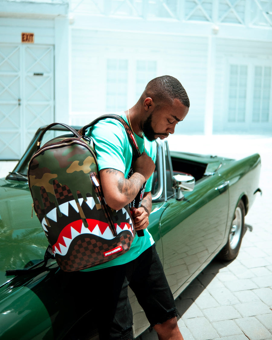 Zaino Sharks In Paris Camo Edition  Shark backpack, Backpacks, Sprayground