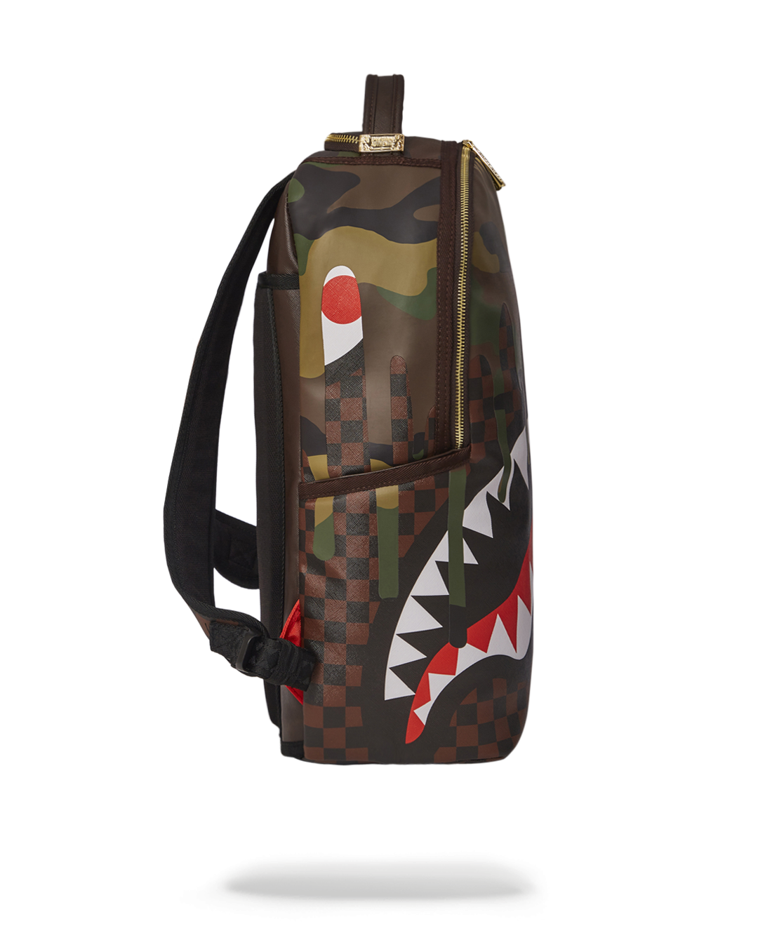 SPRAYGROUND® BACKPACK CAMO DRIP SHARKS IN PARIS BACKPACK (DLXV)