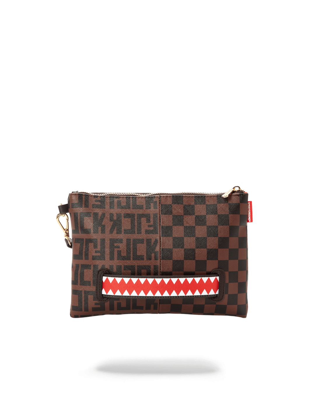 SPRAYGROUND® POUCHETTE SPLIT THE CHECK CROSSOVER CLUTCH