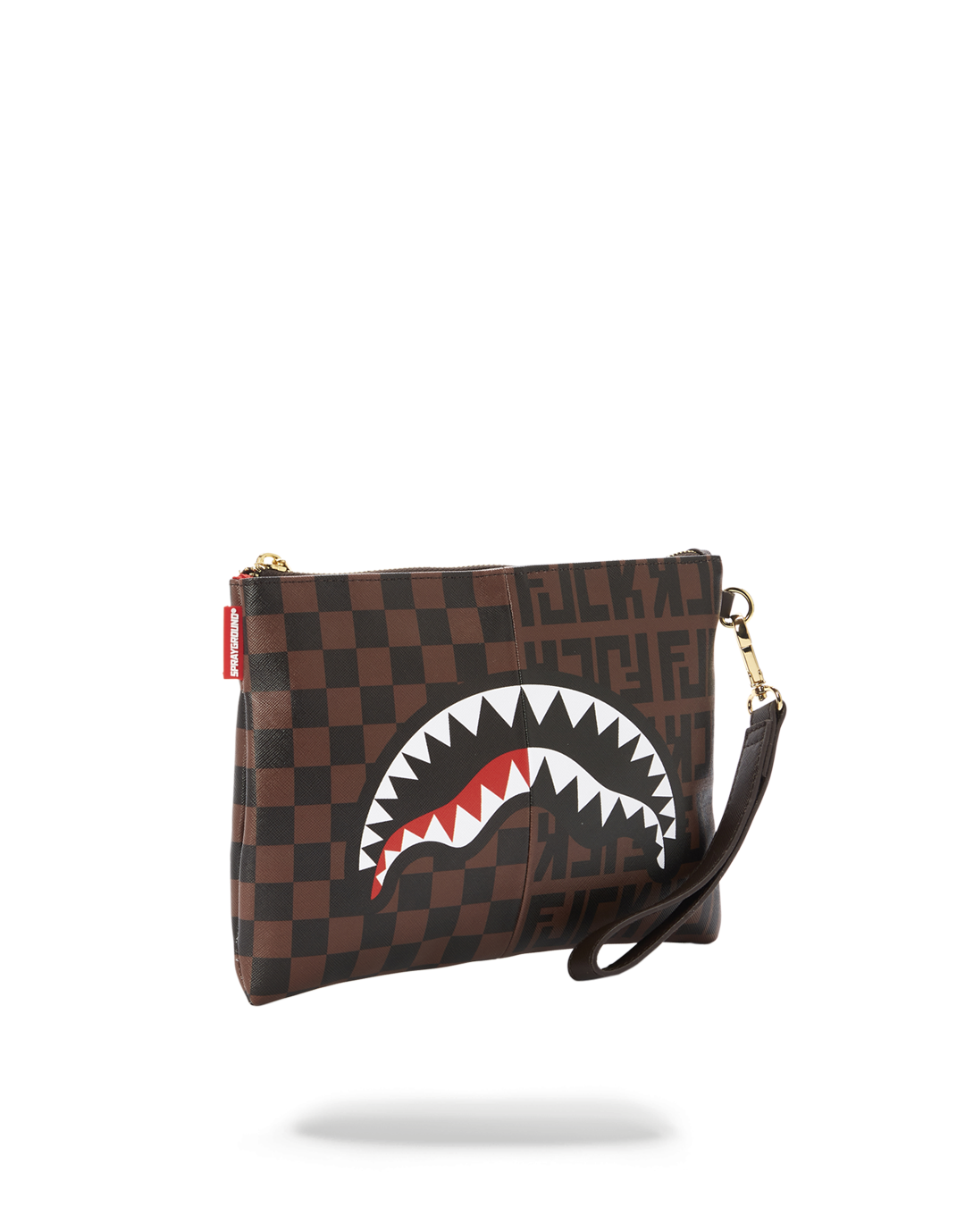 SPRAYGROUND® POUCHETTE SPLIT THE CHECK CROSSOVER CLUTCH