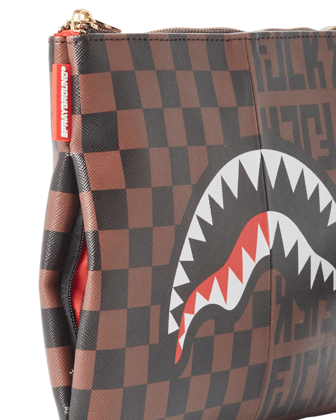 SPRAYGROUND® POUCHETTE SPLIT THE CHECK CROSSOVER CLUTCH