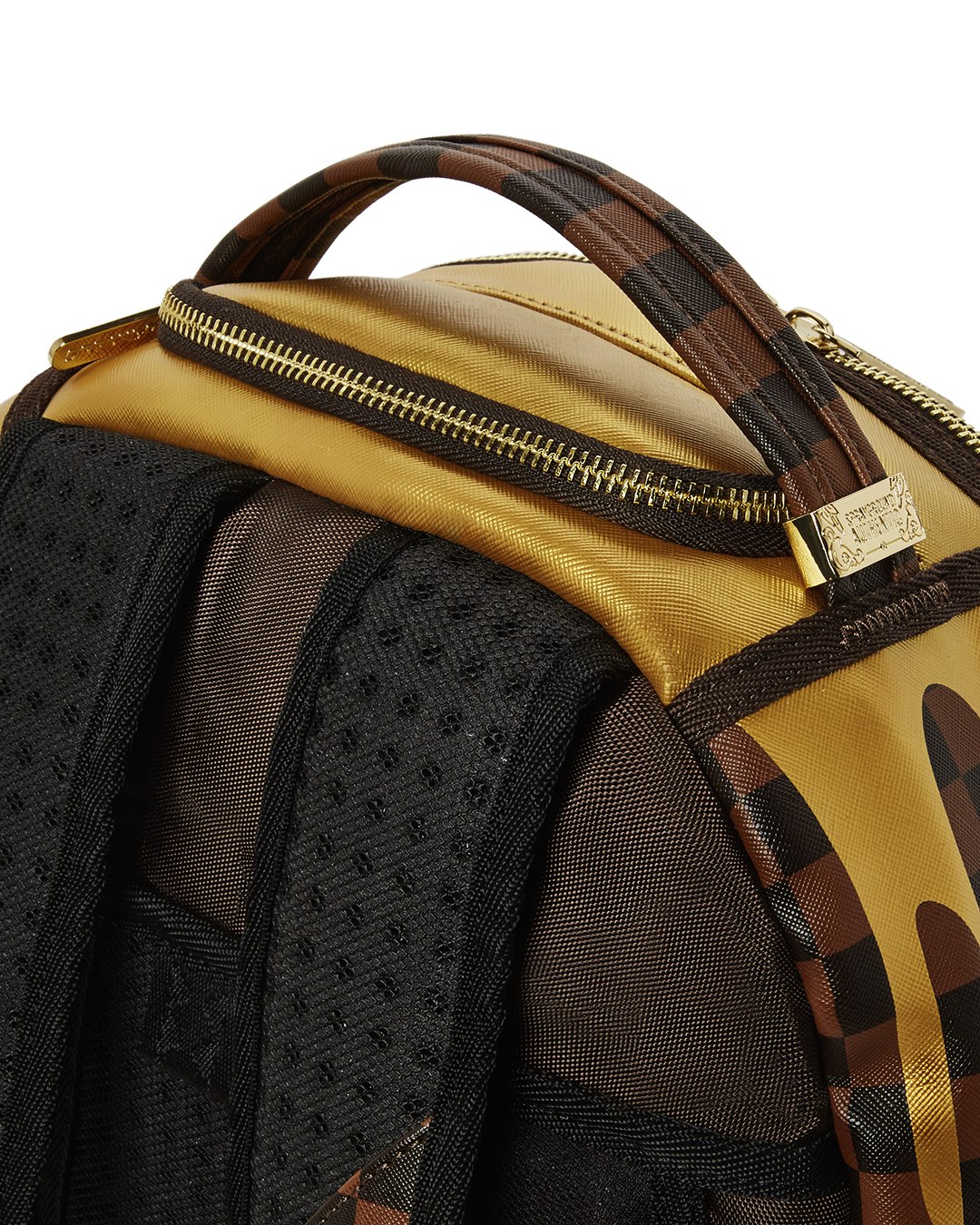 Sprayground gold drip sales backpack